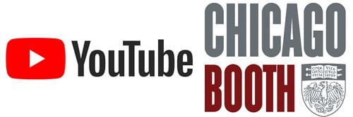 YouTube and Chicago Booth logos